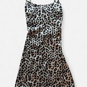 Brandy melville mini leopard print mini dress